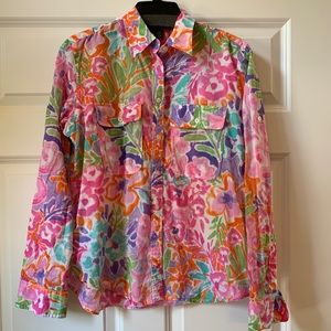 Long sleeve, Ralph Lauren watercolor button down,